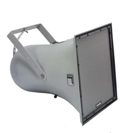 R Series 12" 2-Way Weather-Resistant Horn-Loaded Loudspeaker with 60°x60° Dispersion in Light Grey
