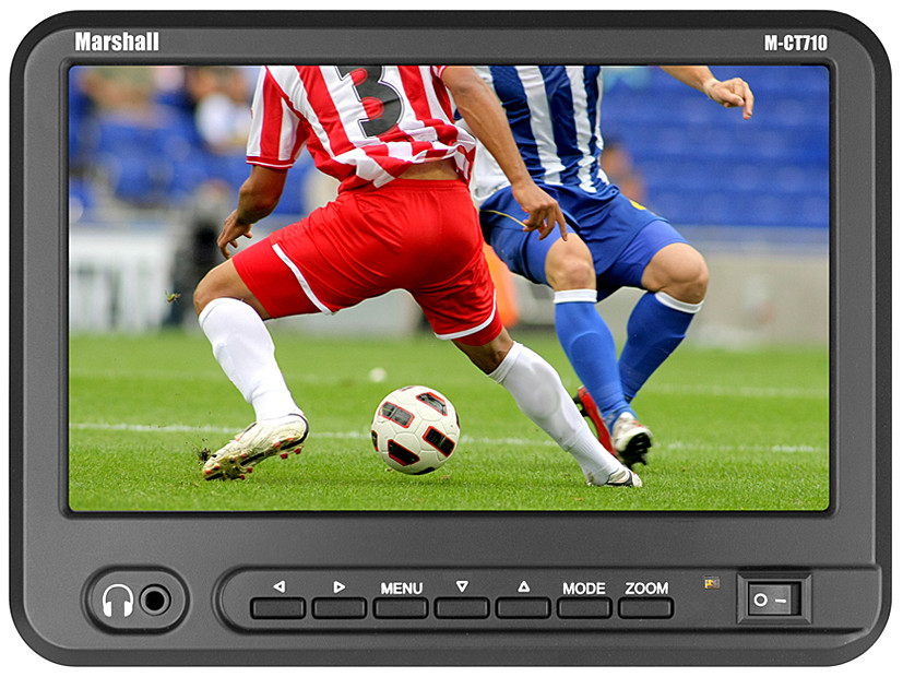 7" High Resolution Portable Camera Top Field Monitor with AA Battery Holder