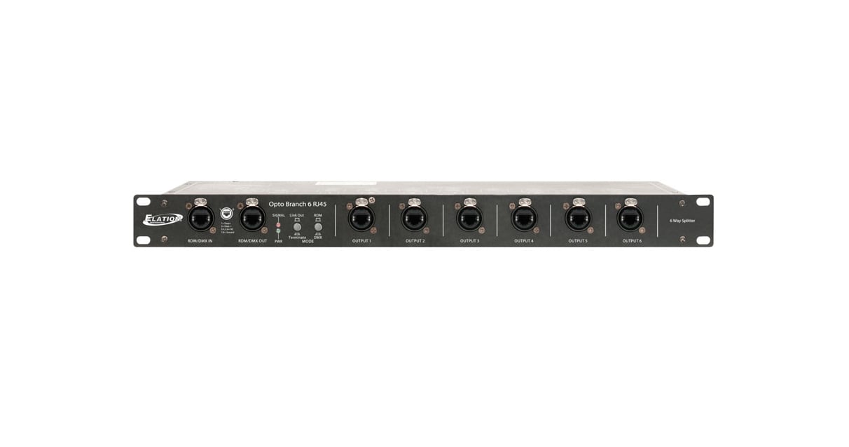 DMX/RDM 6-Way Splitter using RJ45 Ethercon