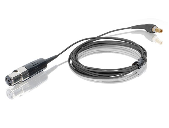 Replacement H6 Headset Cable in Black with Hirose Connector for Audio-Technica Wireless