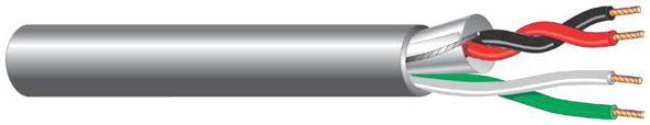 4-Conductor Wire - 2 Shielded , 2 Unshielded