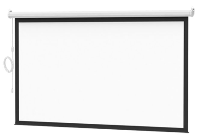 84" 4:3 Slimline Electrol Screen with Matte White Surface
