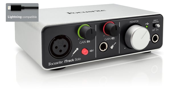 2x2 USB Audio Interface for Lightning-based iPad and Mac/Windows