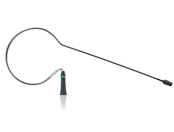 E6 Single-Ear Cardioid Headset Microphone for Shure Wireless in Black with Duramax Cable