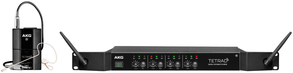 4 Channel Wireless Earhook Microphone System