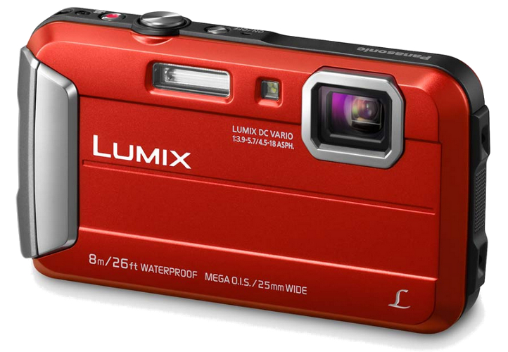 16.1MP 4x Optical Zoom LUMIX Active Lifestyle Tough Camera in Red