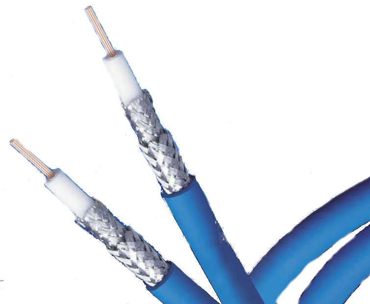 1000 ft of 19AWG RG-6/U Low Loss Serial Digital Coax Cable in Blue