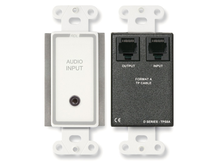 Active Two-Pair Audio Sender, 1/8" to RJ45