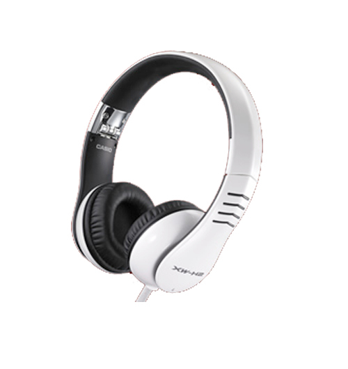 DJ Headphones with Flexible Headband and Detachable Cable in White