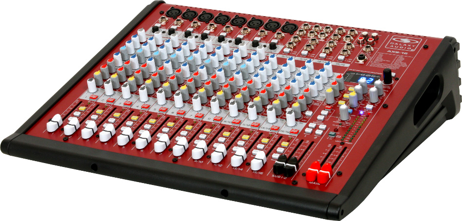 16 Channel Mixer with 8 XLR Mic and 4 Stereo Inputs