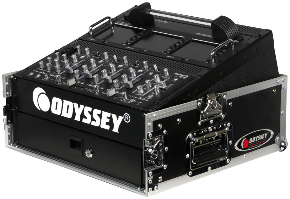 Flight Ready Combo Rack Case with 10RU Top, 2RU Bottom