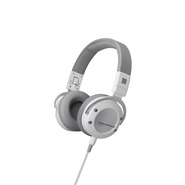 On-Ear Stereo Headphones with Detachable Cable and Interchangeable Designs, in White