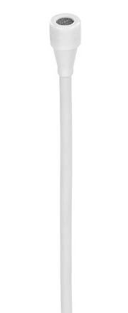 B3 Omnidirectional Lavalier Microphone with 1/8" Connector for Sennheiser Wireless, in White