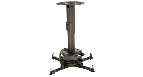 Black Precision Gear 17"-25" Adjustable Projector Ceiling/Wall Mount - 50lbs. Weight Capacity