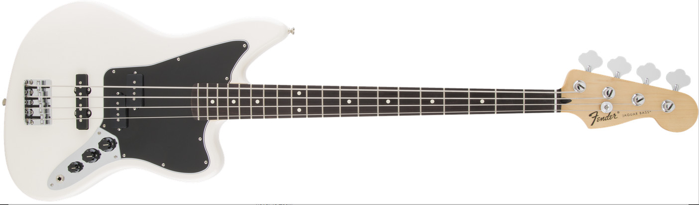 Olympic White Electric Bass