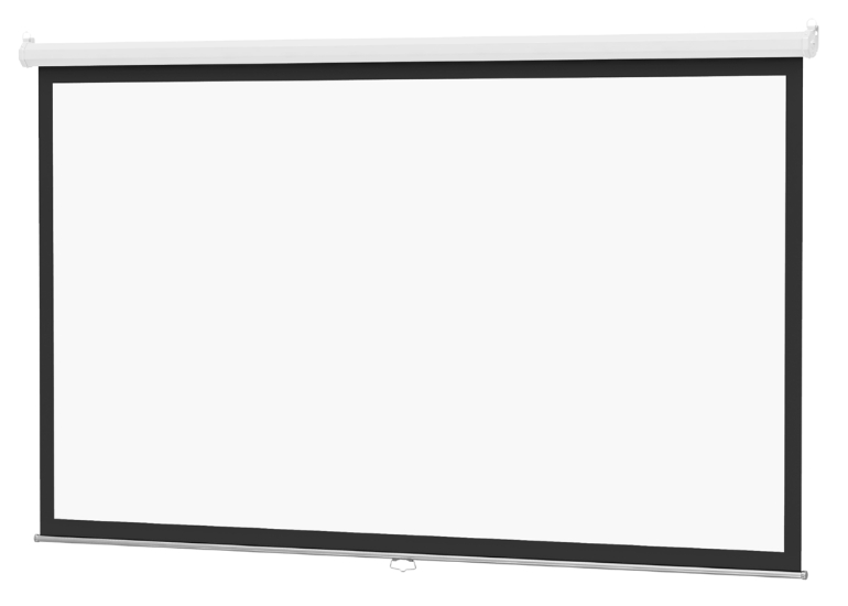 109" 16:10 Wide Format Model B with CSR Manual Screen with High Contrast Matte White Surface