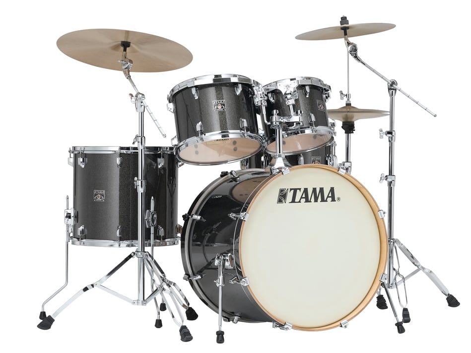 5 Piece Superstar Classic Maple Shell Pack in Midnight Gold Sparkle Finish