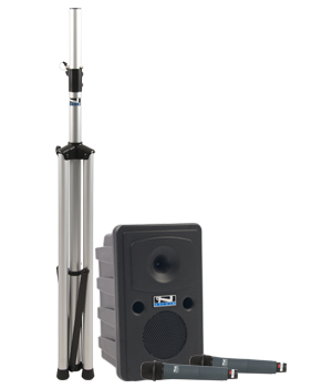 Go Getter Dual Basic Bluetooth-enabled PA System with Handheld Microphone Transmitter and Choice of 2nd Transmitter/Mic