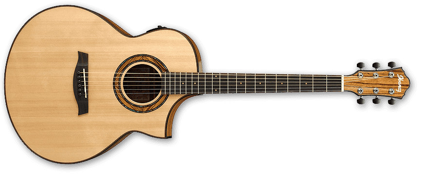 Natural High Gloss AEW Series Acoustic/Electric Guitar with AEQ-SP2 Preamp