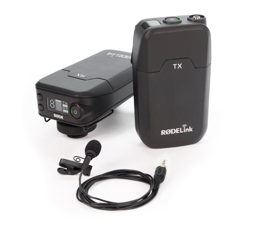 Camera-Mount Digital Wireless Lavalier Microphone System