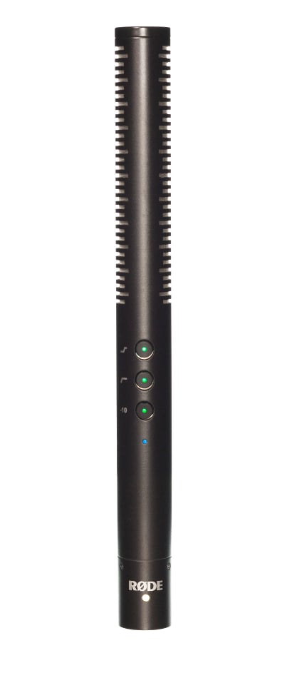 Supercardioid Shotgun Condenser Microphone with Digital Switches