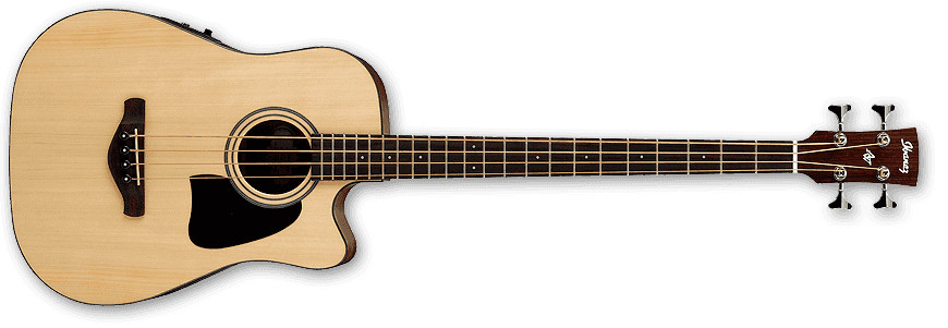Natural Low Gloss Artwood Seies Acoustic/Electric Bass with SPT Preamp