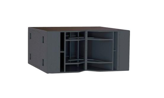 6,400W 2x18" Horn-Loaded Subwoofer in Black