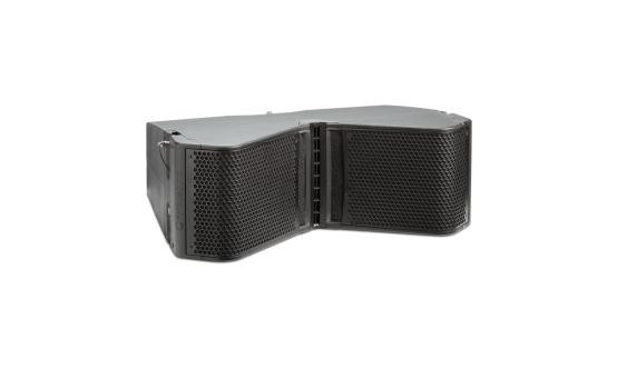 100W 2x6.5" Dual 3-Way Line Array Speaker in Black