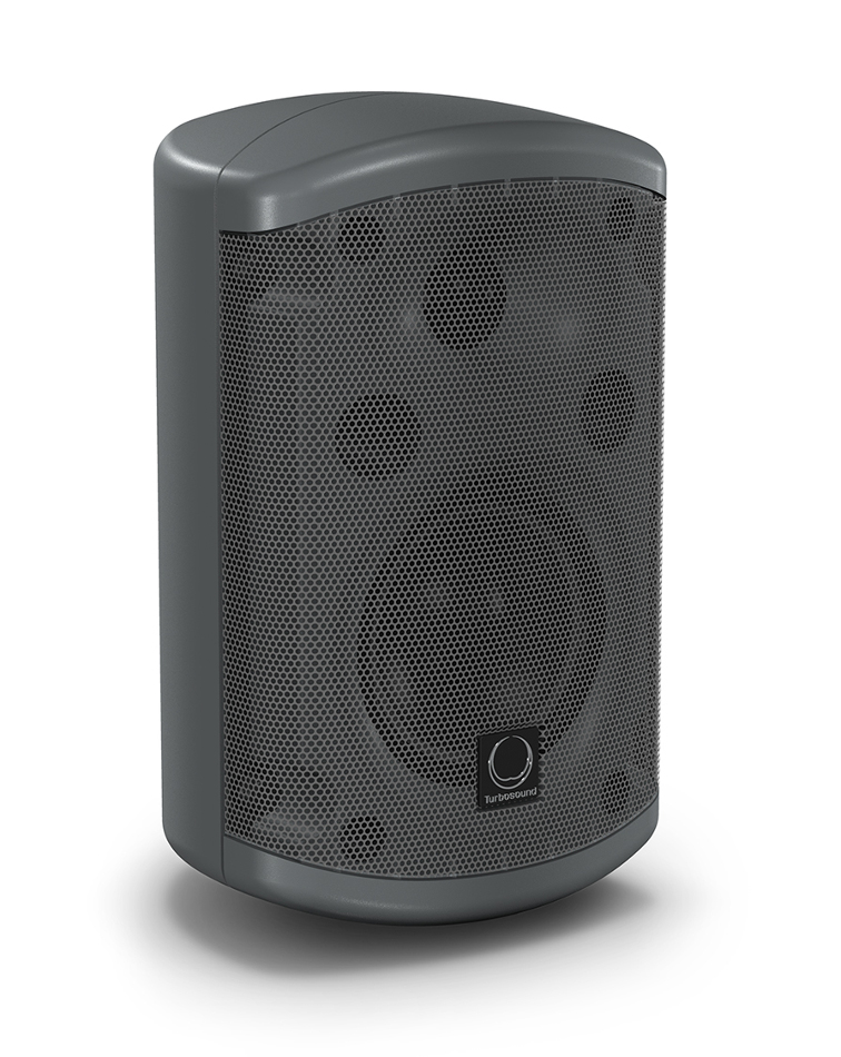 Pair of 3.5" 2-Way 30W Weather Resistant Loudspeakers in Black with 70/100V & Low Impedance Operation
