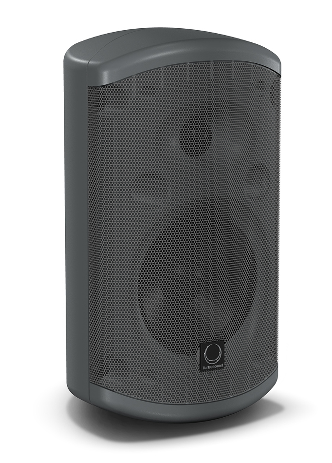 Pair of 5" 60W 2-Way Weather Resistant Loudspeakers in Black with 70/100V & Low Impedance Operation