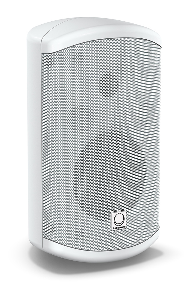 Pair of 5" 60W 2-Way Weather Resistant Loudspeakers in White with 70/100V & Low Impedance Operation