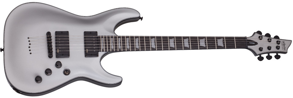 Satin Silver String-Thru Electric Guitar