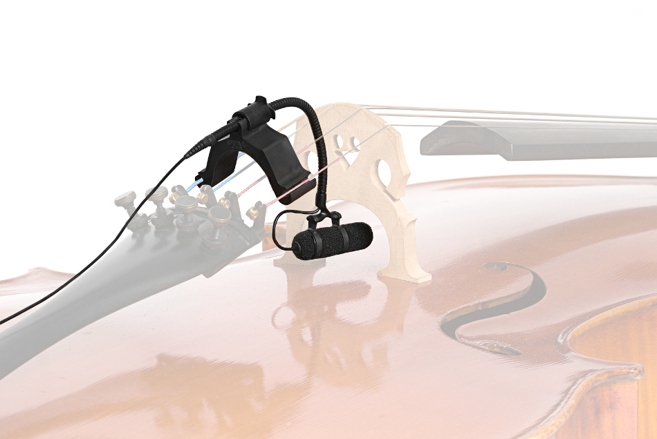 d:vote Supercardioid Clip-On Microphone for Cello with 3-Pin Lemo Connector