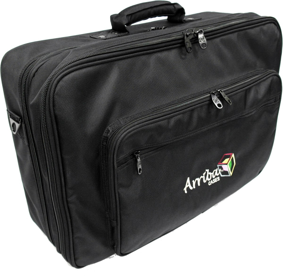 Padded Soft Case for DJ Mixers with Laptop Storage Compartment