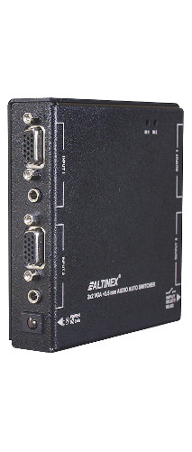 2-In & 2-Out VGA + 3.5mm Audio Auto-Switcher