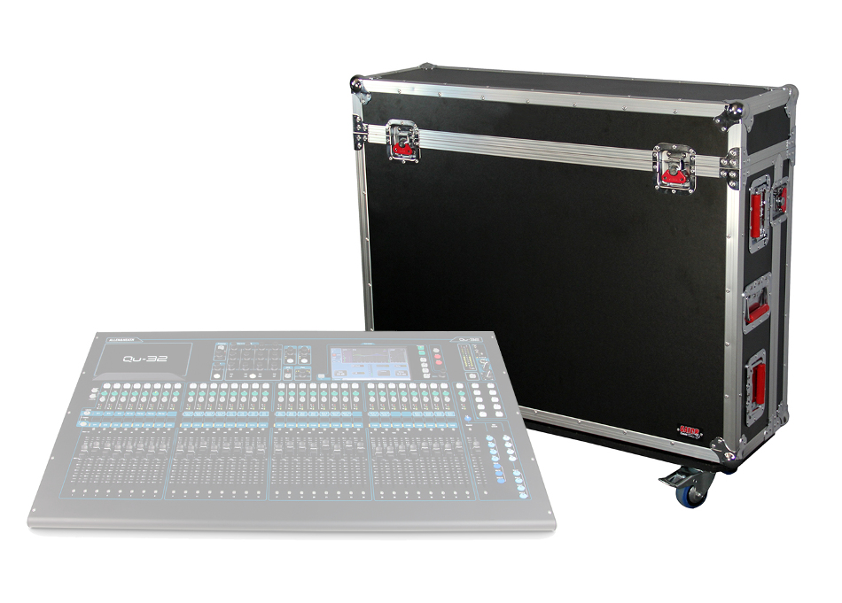 ATA Wood Flight Case with Doghouse for Allen & Heath Qu32 Mixing Console
