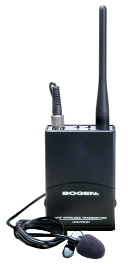 Bodypack Transmitter and Lavalier Microphone for Bogen Wireless Systems