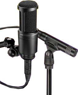 Studio Microphone Pack with AT2020 Large Diaphragm Condenser and AT2021 Small Diaphragm Condenser and SONAR LE Recording Software