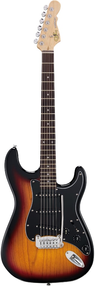 3-Tone Sunburst Tribute Series Electric Guitar with Swamp Ash Body and Rosewood Fingerboard