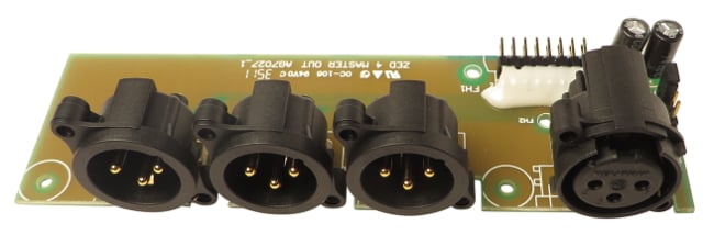 Master XLR Output PCB for ZED 4 Series