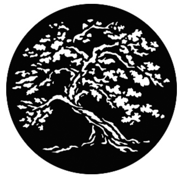 Steel Gobo - Twisted Tree