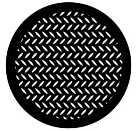 Steel Gobo - Diamond Grid