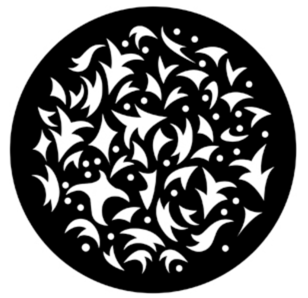 Steel Gobo - Festive Abstract