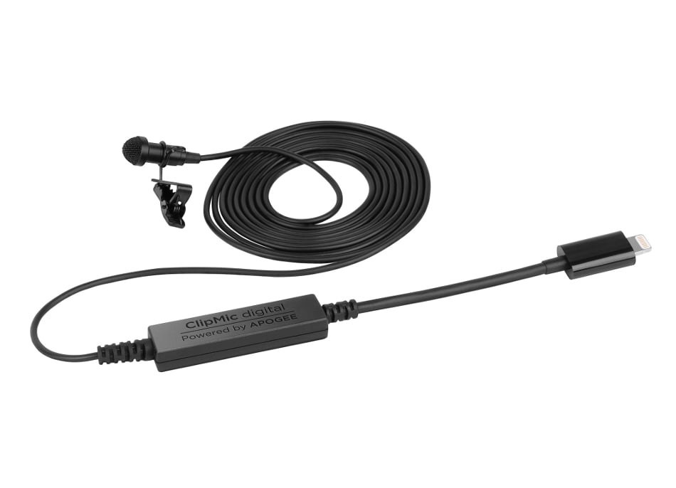 Digital Lavalier Microphone with Lightning Connector for iOS Devices