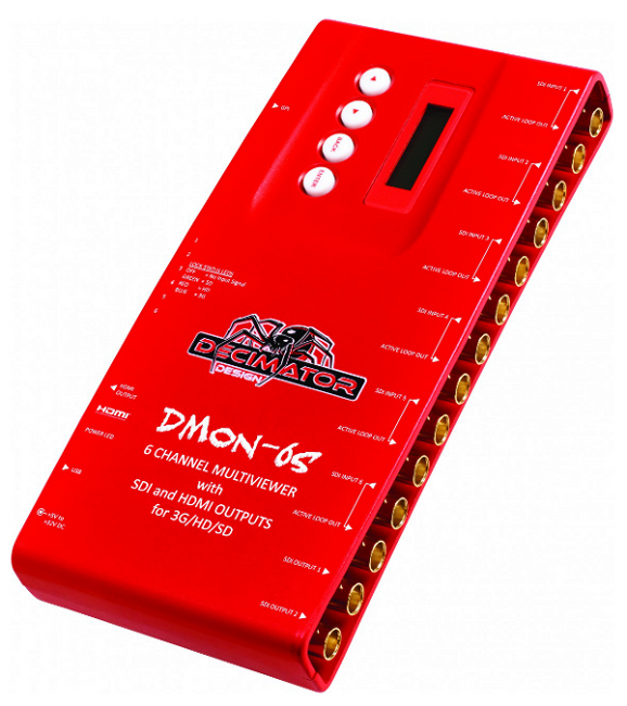 6 Channel Multiviewer with SDI and HDMI Outputs for 3G/HD/SD