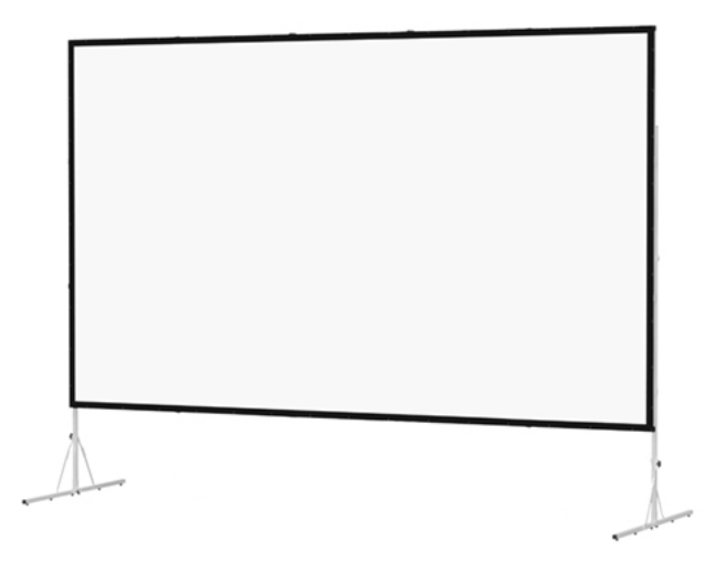 120" 4:3 Fast-Fold Deluxe Screen System with Heavy-Duty Leg Option