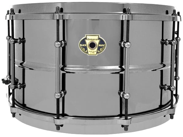 8"x14" Black Magic Brass Snare Drum