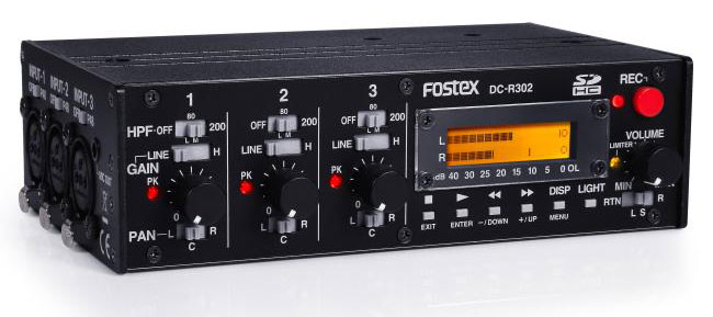 3 Channel Portable Audio Mixer / Stereo Recorder