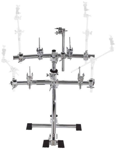 Electronic Drum Rack with Pad and Module Clamps