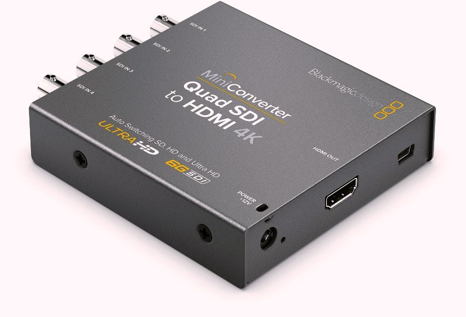 Quad SDI to HDMI 4K 2 Mini Converter